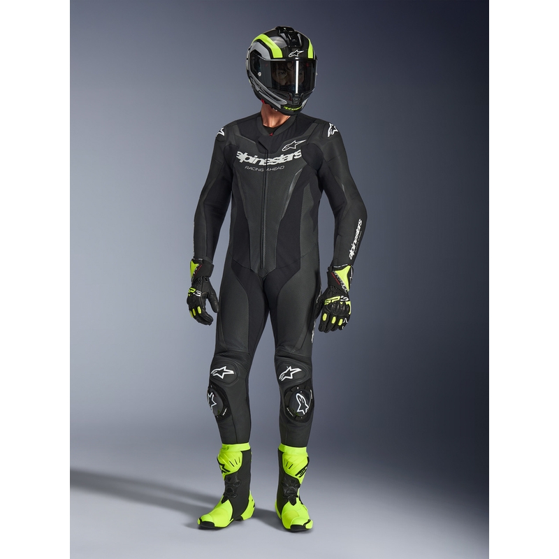 Jednoczęściowy kombinezon motocyklowy Alpinestars GP FORCE V2 czarno-biały