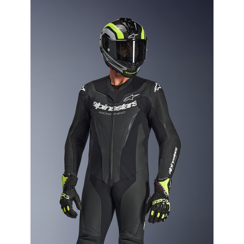 Jednoczęściowy kombinezon motocyklowy Alpinestars GP FORCE V2 czarno-biały