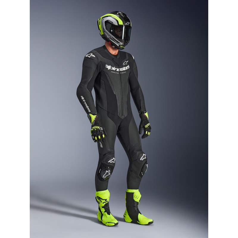 Jednoczęściowy kombinezon motocyklowy Alpinestars GP FORCE V2 czarno-biały