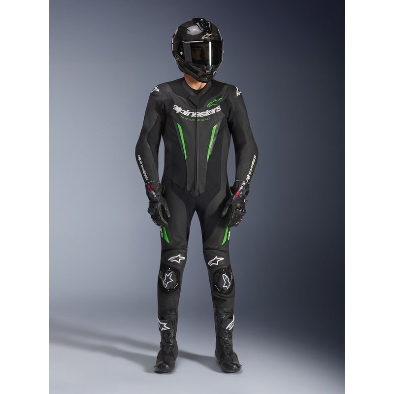 Jednoczęściowy kombinezon motocyklowy Alpinestars GP FORCE V2 czarno-zielony