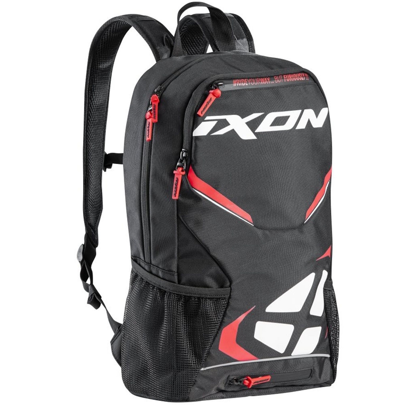 Plecak motocyklowy IXON R-Tension 23 czarno-biało-czerwony