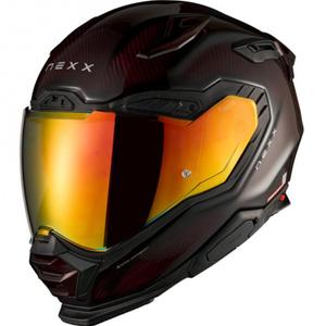 Kask motocyklowy integralny Nexx X.WST3 Lava Carbon czerwony