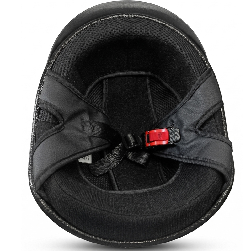 Kask otwarty MotoZem czarny
