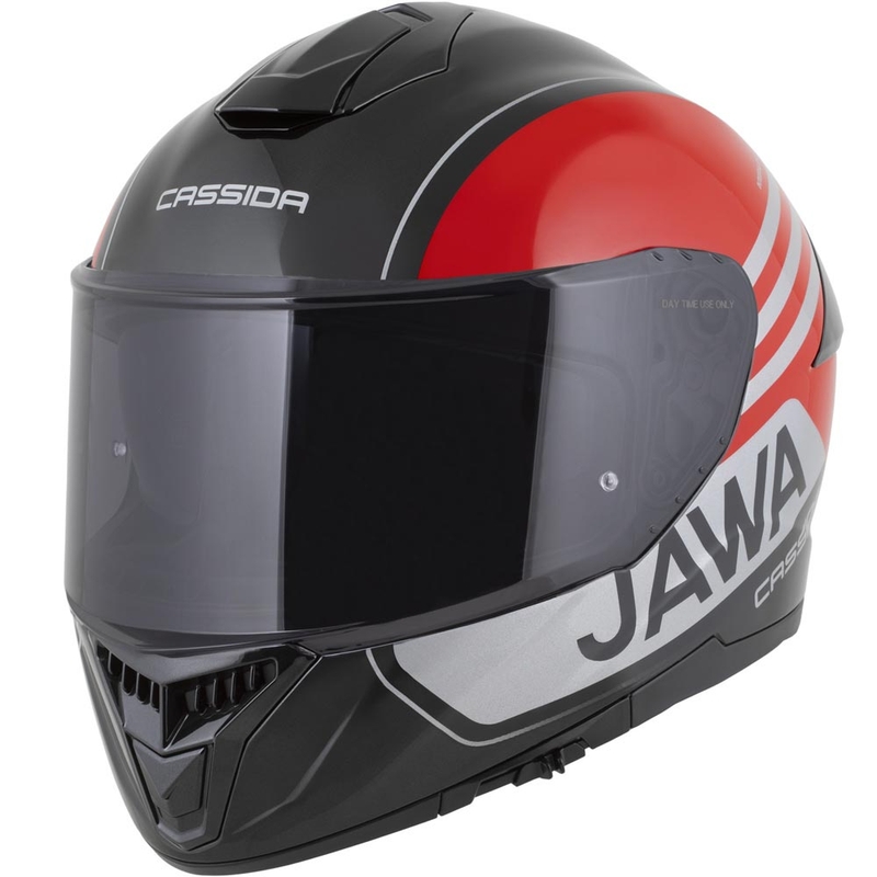 Kask motocyklowy integralny Cassida Integral GT 2.1 Jawa Sport czarno-perłowo-czerwono-srebrny