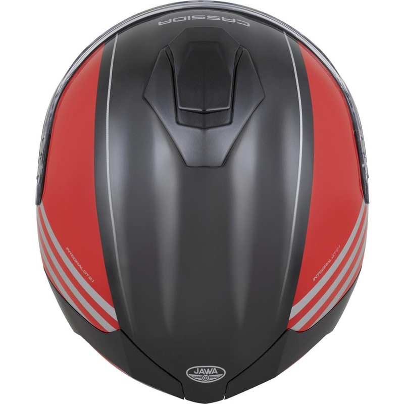 Kask motocyklowy integralny Cassida Integral GT 2.1 Jawa Sport czarno-perłowo-czerwono-srebrny