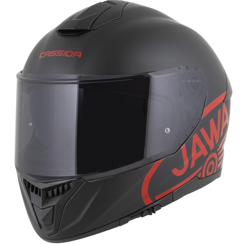 Kask motocyklowy integralny Cassida Integral GT 2.1 Jawa Solid matowo czarny z połyskiem czerwonym