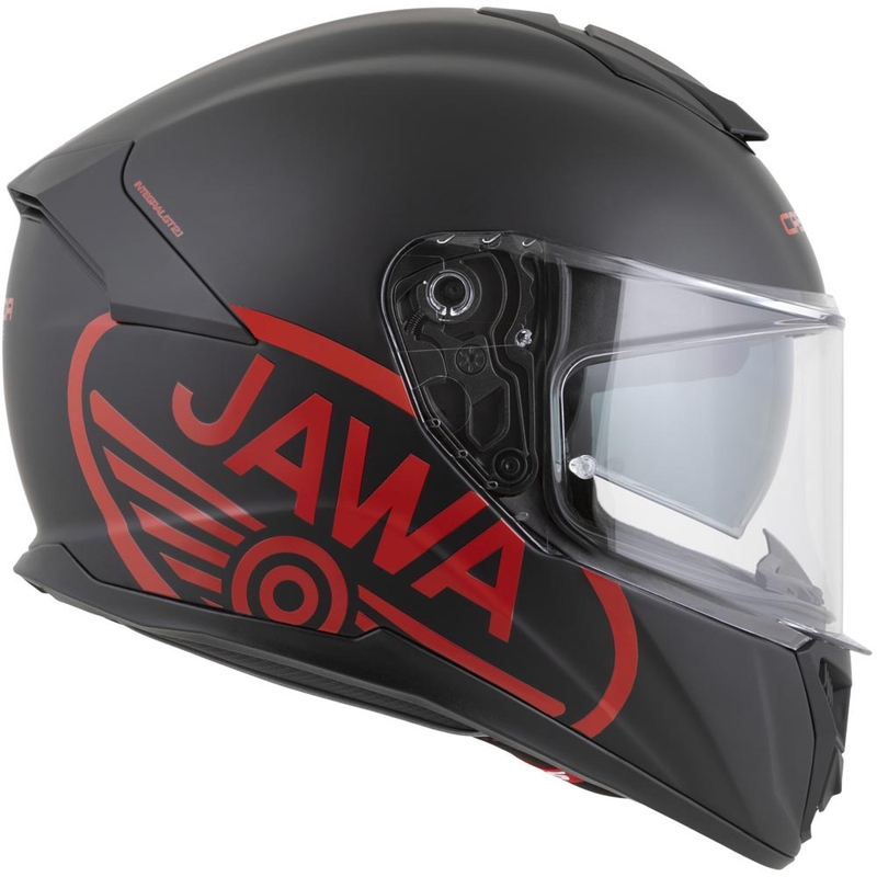 Kask motocyklowy integralny Cassida Integral GT 2.1 Jawa Solid matowo czarny z połyskiem czerwonym