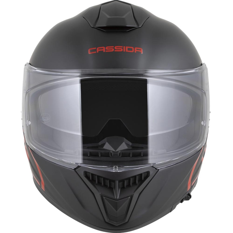Kask motocyklowy integralny Cassida Integral GT 2.1 Jawa Solid matowo czarny z połyskiem czerwonym