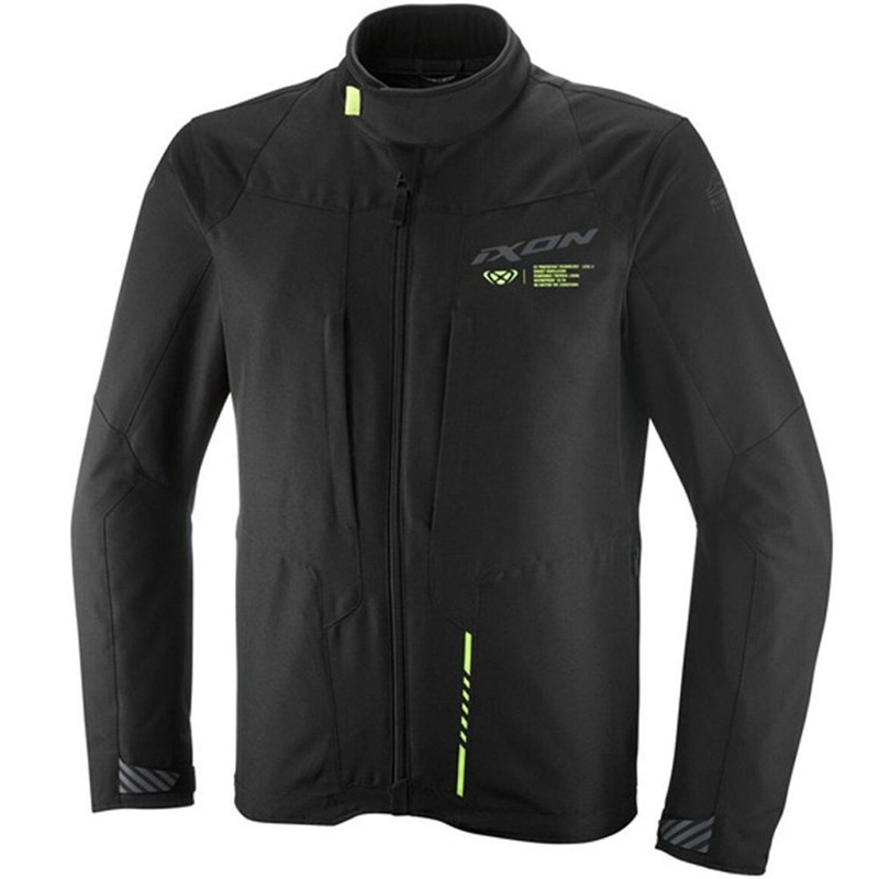 Kurtka motocyklowa IXON Tyr czarno-fluo-żółta
