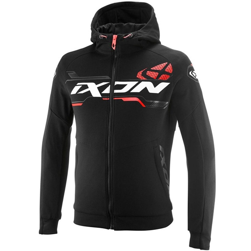 Bluza motocyklowa IXON Touchdown Ultra czarno-biało-czerwona