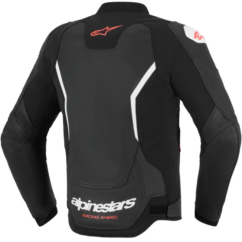 Kurtka motocyklowa skórzana Alpinestars GP Force V2 Airflow czarno-biała