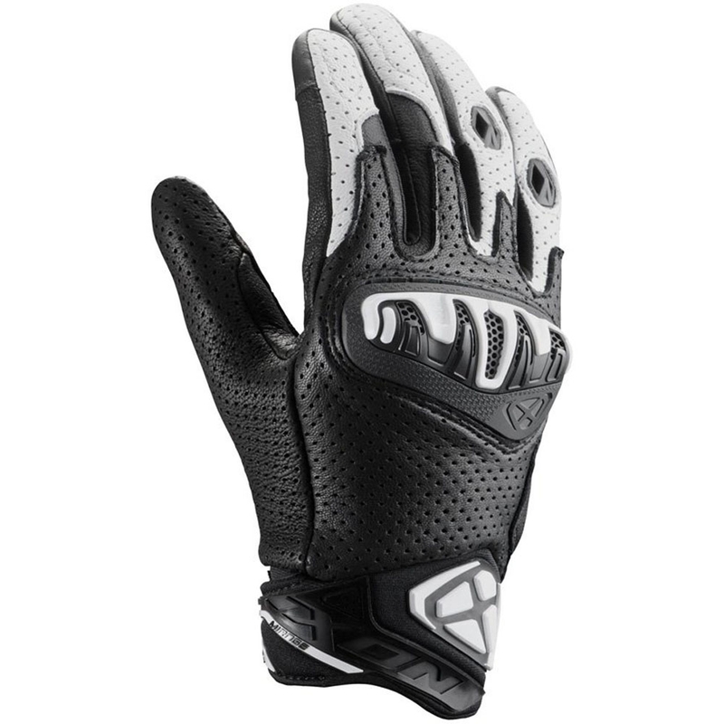 Rękawice motocyklowe IXON Mirage Leather czarno-białe
