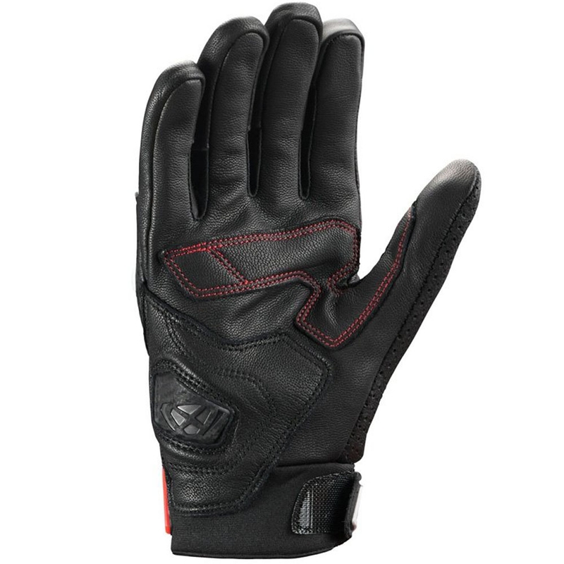 Rękawice motocyklowe IXON Mirage Leather czarno-biało-czerwone