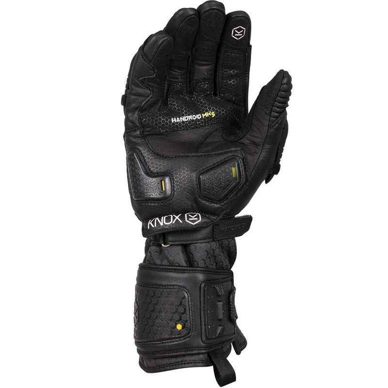 Rękawice motocyklowe Knox Handroid All Black Mk5 w kolorze czarnym