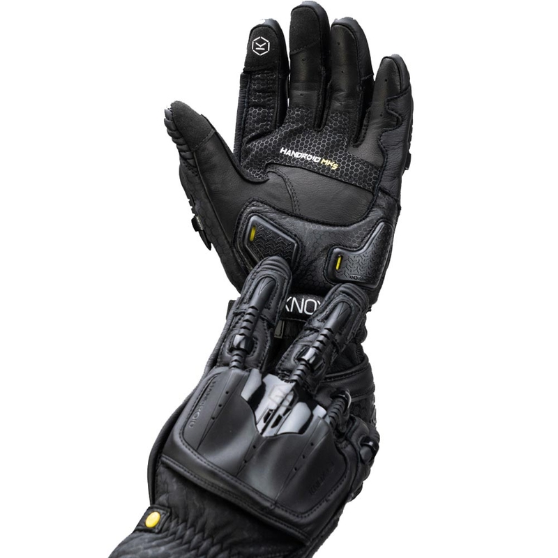 Rękawice motocyklowe Knox Handroid All Black Mk5 w kolorze czarnym