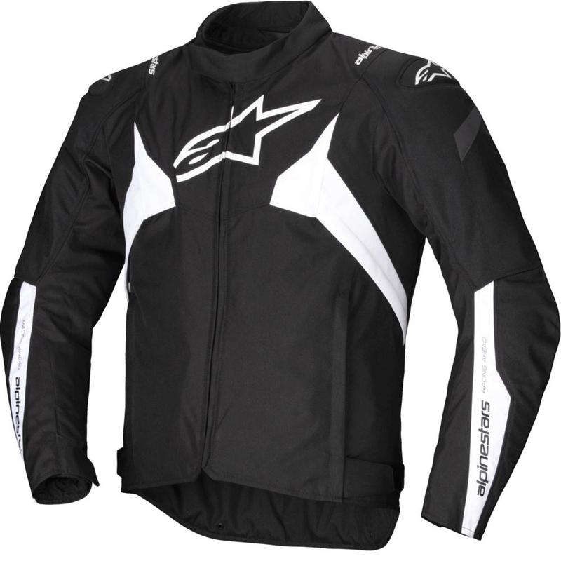 Kurtka motocyklowa wodoodporna Alpinestars T-JAWS V4 czarno-biała