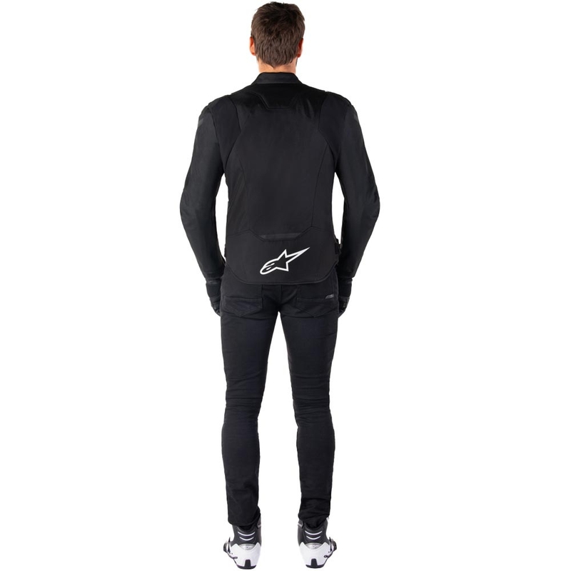 Kurtka motocyklowa wodoodporna Alpinestars T-JAWS V4 czarno-biała