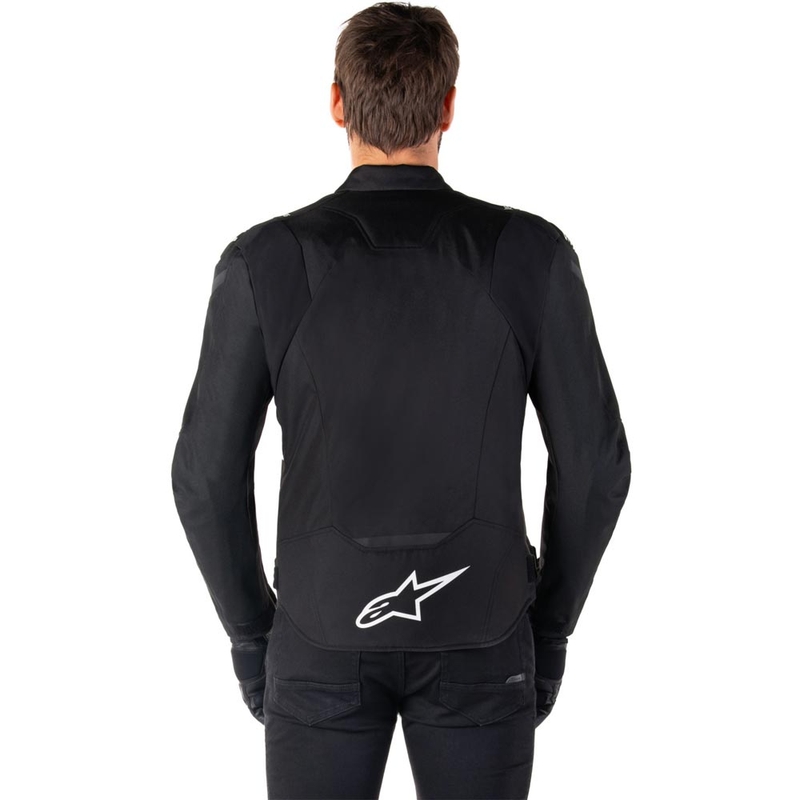 Kurtka motocyklowa wodoodporna Alpinestars T-JAWS V4 czarno-biała