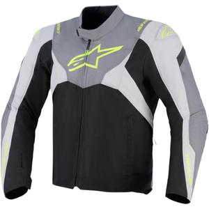 Kurtka motocyklowa Alpinestars T-JAWS V4 wodoodporna czarno-jasnoszara-szara