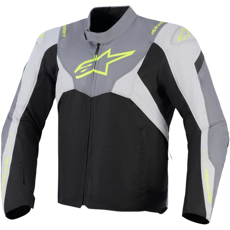 Kurtka motocyklowa Alpinestars T-JAWS V4 wodoodporna czarno-jasnoszara-szara