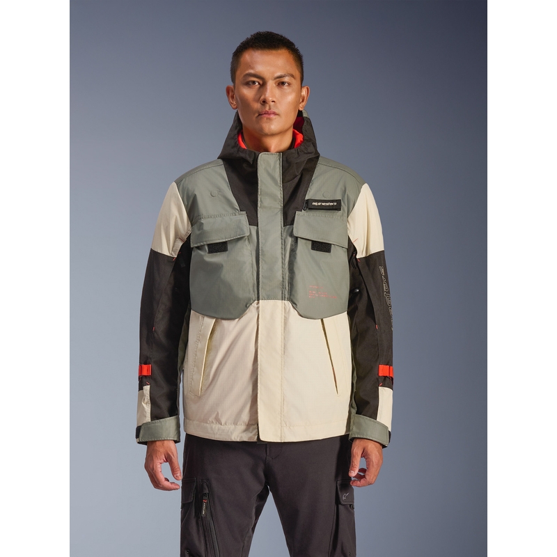 Kurtka motocyklowa Alpinestars Mospher wodoodporna szaro-czarna