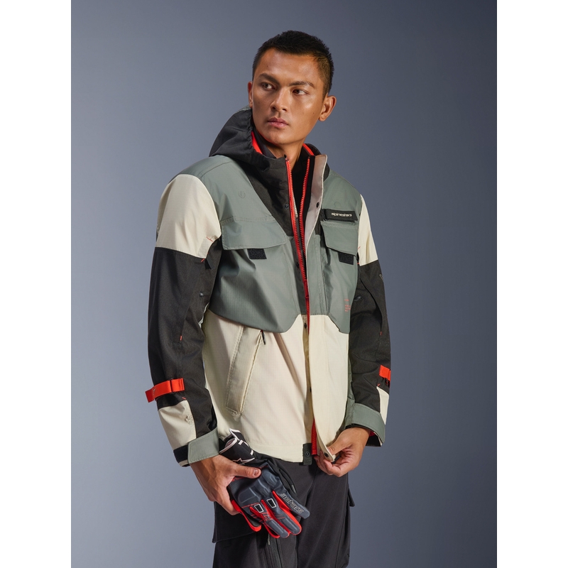 Kurtka motocyklowa Alpinestars Mospher wodoodporna szaro-czarna