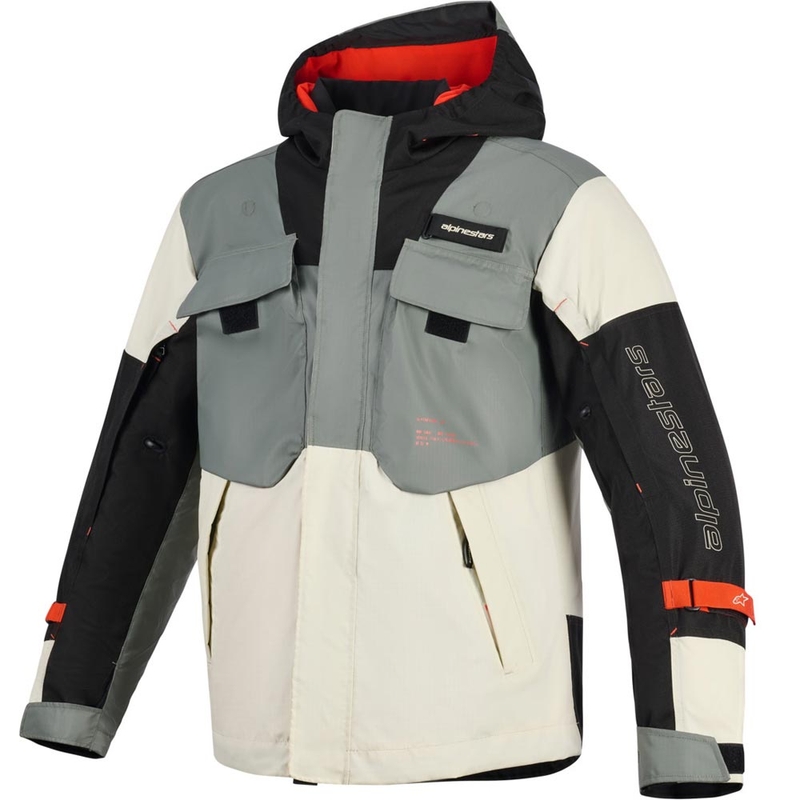Kurtka motocyklowa Alpinestars Mospher wodoodporna szaro-czarna