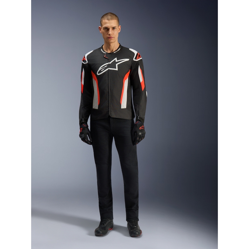 Kurtka motocyklowa Alpinestars T-GP AIR czarno-fluo czerwona