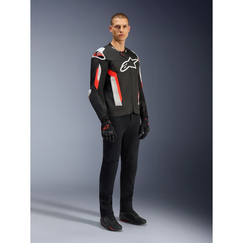 Kurtka motocyklowa Alpinestars T-GP AIR czarno-fluo czerwona