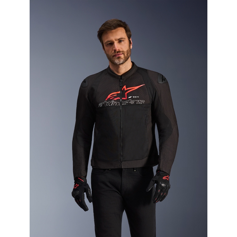 Kurtka motocyklowa Alpinestars SMX Air czarno-czerwono-biała