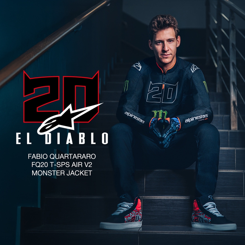 Kurtka motocyklowa Alpinestars T-SPS Air V2 Monster FQ20 kolekcja czarno-biała