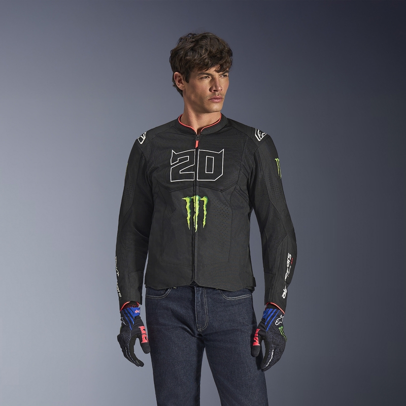 Kurtka motocyklowa Alpinestars T-SPS Air V2 Monster FQ20 kolekcja czarno-biała