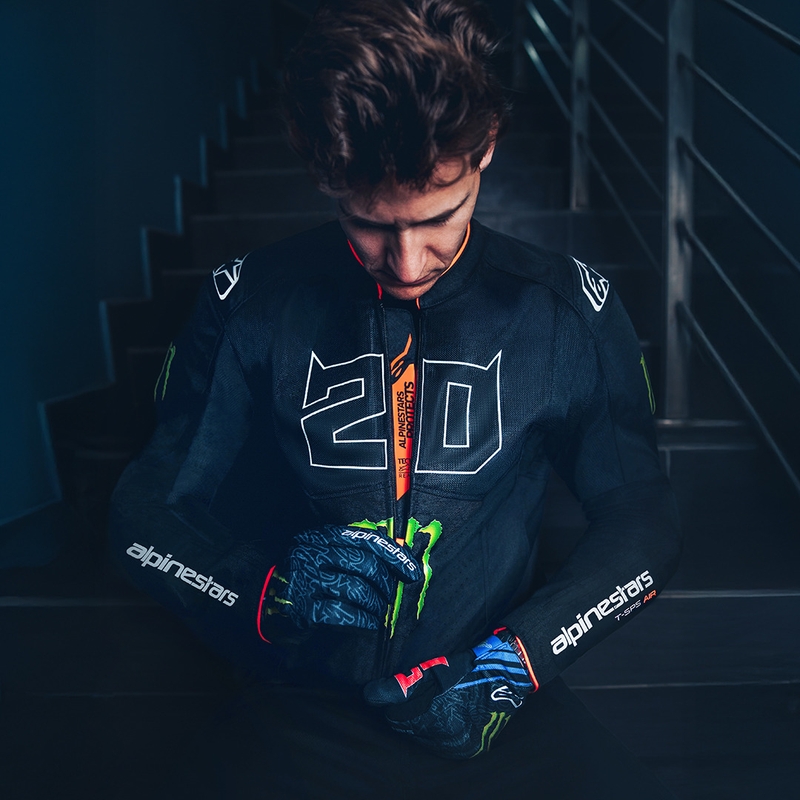Kurtka motocyklowa Alpinestars T-SPS Air V2 Monster FQ20 kolekcja czarno-biała