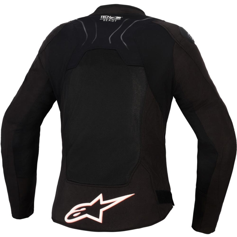 Kurtka motocyklowa damska Alpinestars Stella SMX Air czarno-biało-fluo-czerwona