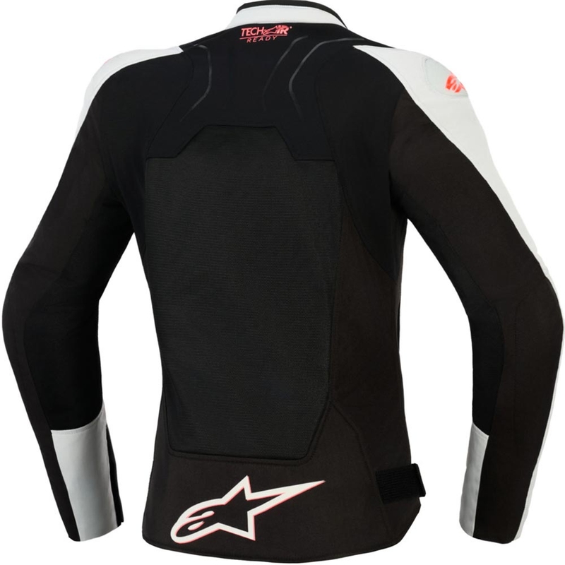 Kurtka motocyklowa damska Alpinestars Stella SMX Air jasnoszaro-czarno-różowa