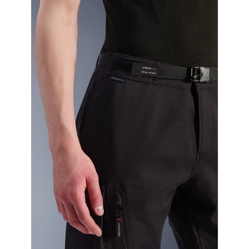 Spodnie motocyklowe Alpinestars Flex-AST Cargo czarno-czarne