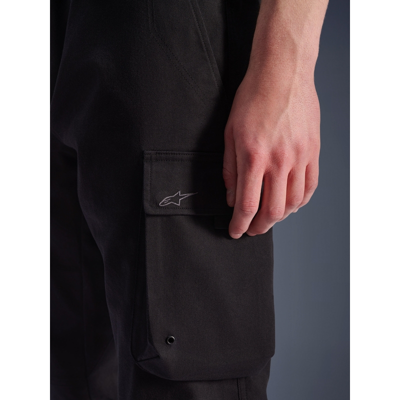 Spodnie motocyklowe Alpinestars Flex-AST Cargo czarno-czarne