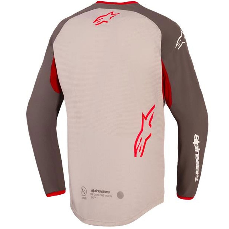Koszulka motocrossowa Alpinestars Maxdura Dual brązowo-pomarańczowa
