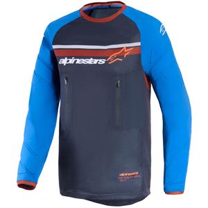 Koszulka motocrossowa Alpinestars Maxdura Dual ciemnoszaro-niebiesko-pomarańczowa