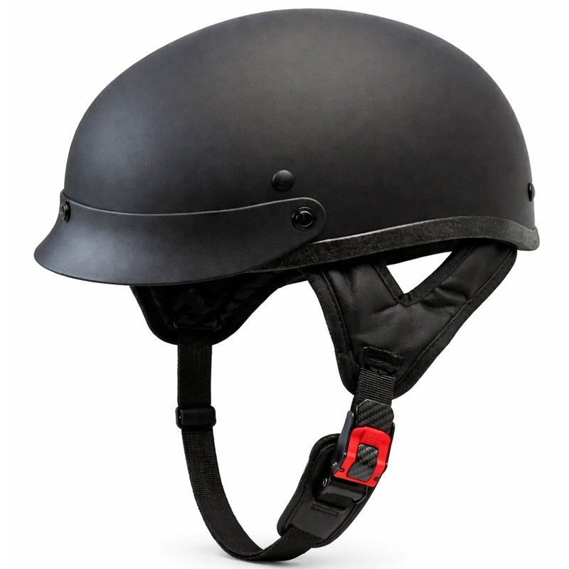Kask otwarty MotoZem czarny
