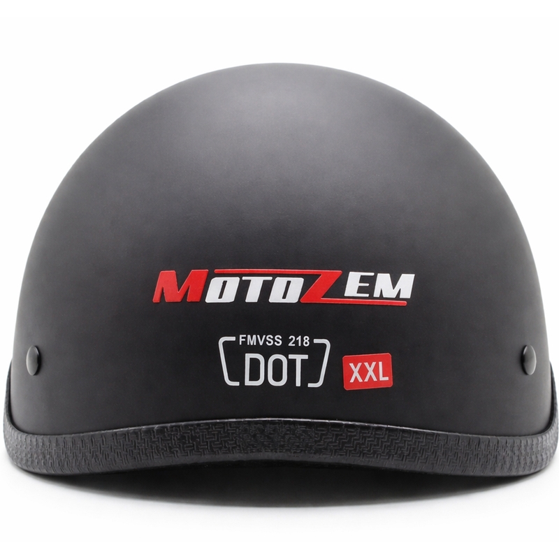 Kask otwarty MotoZem czarny