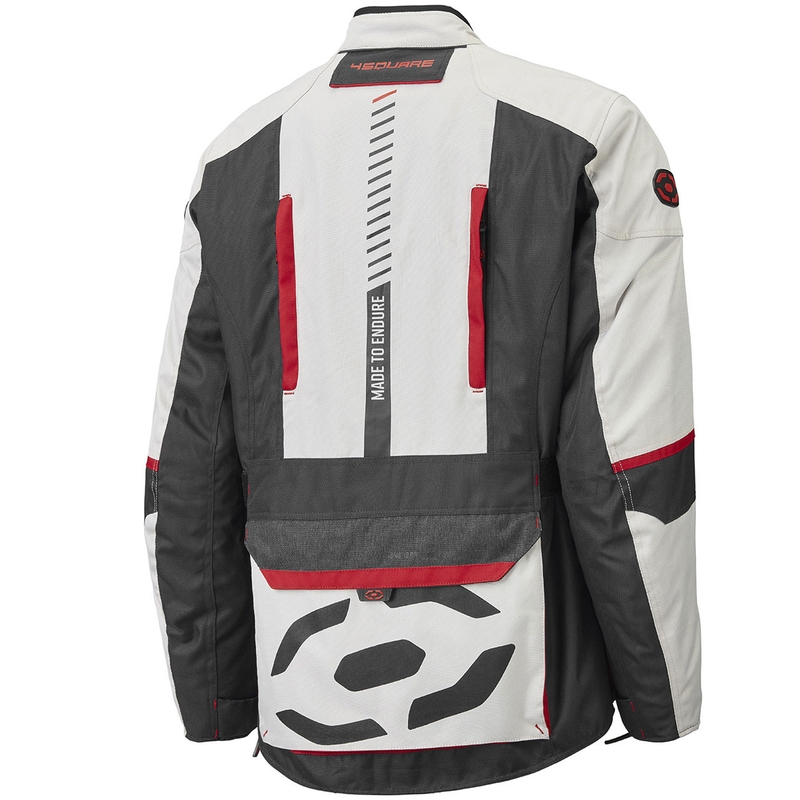 Kurtka motocyklowa 4SQUARE Trailer Craft biało-szaro-czerwona