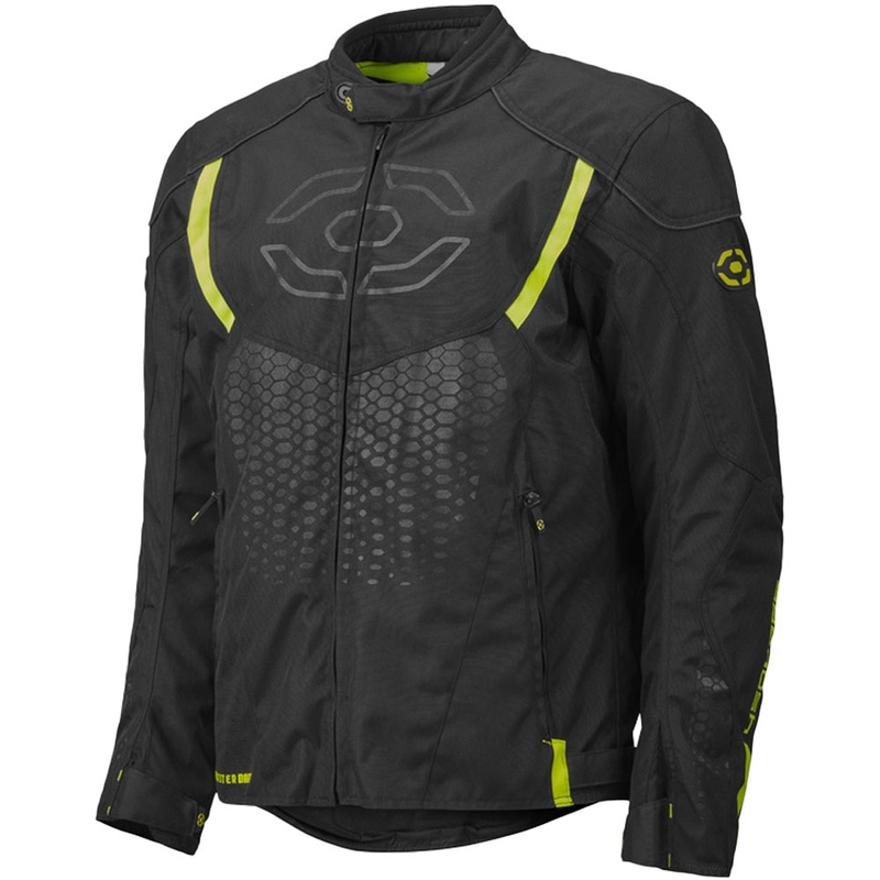 Kurtka motocyklowa 4SQUARE Sportster Dart czarno-fluo-żółta