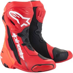Buty motocyklowe Alpinestars Supertech R fluo czerwono-czerwone