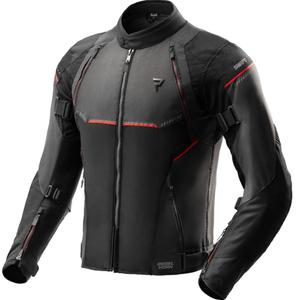 Kurtka motocyklowa Rebelhorn Swift czarno-ciemnoszaro-czerwona