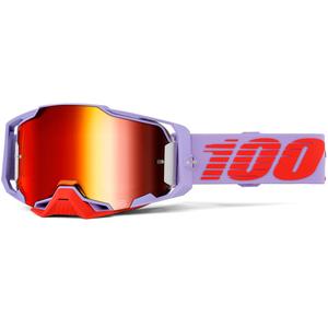 Okulary motocrossowe 100% Armega Fausto z czerwonym pleksiglasem