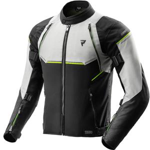 Kurtka motocyklowa Rebelhorn Swift jasnoszara-fluo-żółta