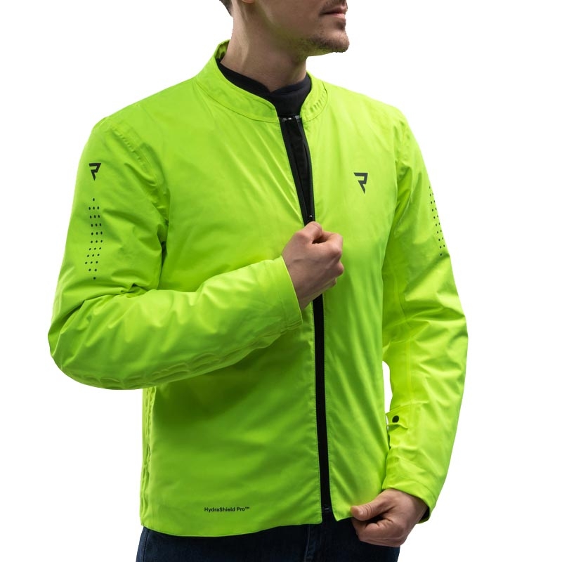 Kurtka motocyklowa Rebelhorn Swift jasnoszara-fluo-żółta
