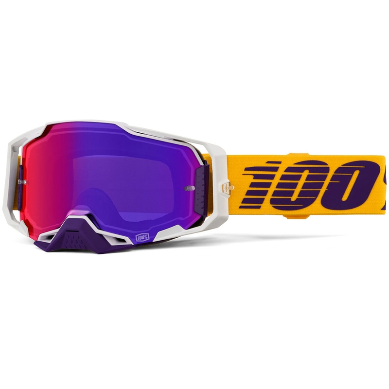 Okulary motocrossowe 100% Armega Difenbak z fioletowym pleksiglasem