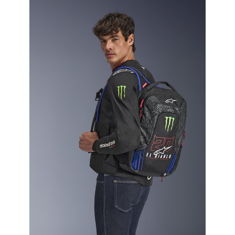 Plecak Alpinestars City Hunter V2 FQ20 Monster Collection w kolorze czarno-fluo-czerwono-niebiesko-zielonym, 22 l wyprzedaż